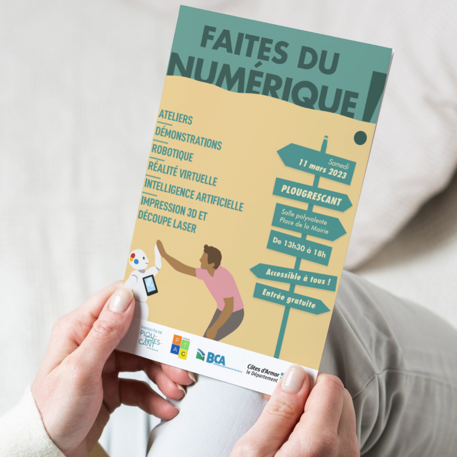 Flyer de l'événement 'Faites du numérique recto'
